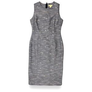 ✨ Catherine Malandrino Tweet BodyCon knee length w pearls cocktail dress